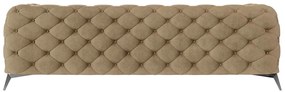 Jasnobrązowa aksamitna sofa 243 cm Chelsea – Ropez