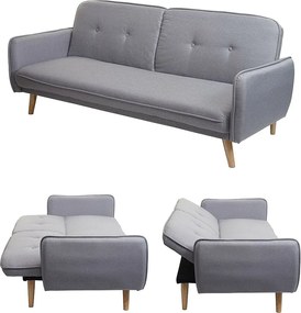 Sofa rozkładana MCW-J18,  szary