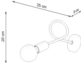 Kinkiet SUPEŁ biały SOLLUX  LIGHTING