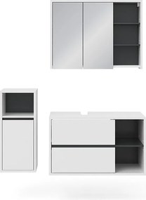 Zestaw mebli łazienkowych biały 60x45x100 viola