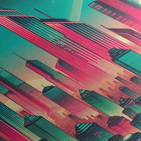 Obraz – Metropolia w stylu pop-art (170x50 cm)