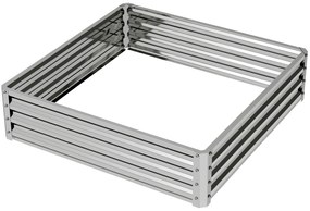 Outsunny Ogródek Warzywny, Doniczka z Konstrukcją Stalową, Srebrny, 120 x 120 x 30 cm