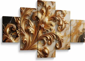 Obraz - Marmur ze złotem (125x70 cm)