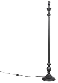 Klasyczna lampa podłogowa czarna - Classico klasyczny/Antyczny Oswietlenie wewnetrzne