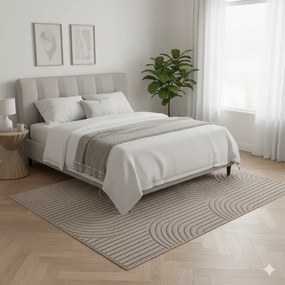 Dywan nowoczesny Helix Geometria beżowy  280 cm x 370 cm