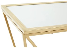 Konsola w kolorze złota ze szklanym blatem 40x120 cm Farran – Premier Housewares