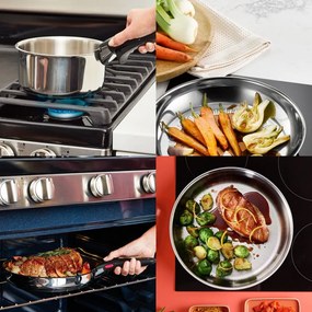 Zestaw garnków aluminiowych 6 szt. INGENIO Cook Eat L881S604 – Tefal