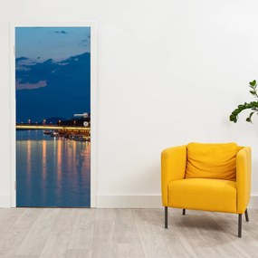 Fototapeta na drzwi - Bratysława z zamkiem (95x205cm)