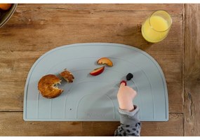 Niebieska silikonowa mata stołowa Kindsgut Rainbow, 47x26 cm