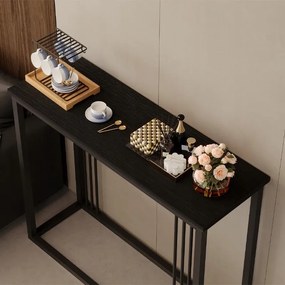 Konsola / stół do przedpokoju – czarna, elegancka I funkcjonalna (wys. 75 cm)