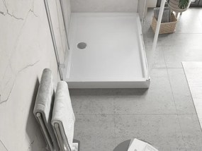 Mexen Flow+ brodzik prostokątny 90 x 80 cm, biały połysk - 46R108090H