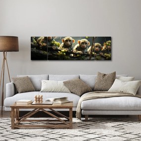 Obraz - Małpy (170x50 cm)