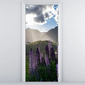 Fototapeta na drzwi - Sceneria łubinów (95x205cm)