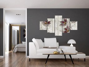 Obraz - Kwiaty dekoracyjne (125x70 cm)