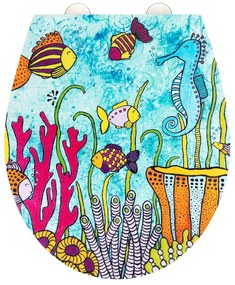 Deska sedesowa wolnoopadająca 37 x 44,5 cm Rollin'Art Ocean Life – Wenko