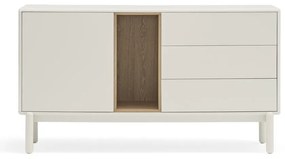 Biała komoda 140x76x40 cm Corvo – Teulat