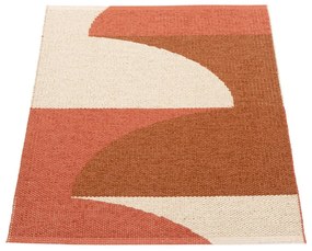 Ceglasty dywan odpowiedni na zewnątrz 70x90 cm Hill Brick Rust – Pappelina