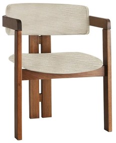 Krzesło do jadalni CO Light Grey and Walnut