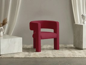 Burgundia designerski fotel ALPAH B VELVET