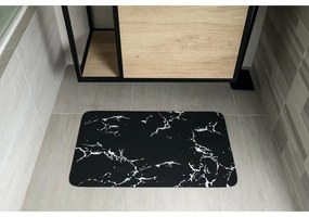 AQUALINE PCD011 dywanik łazienkowy 50 x 80 cm ,czarny/marmurowy
