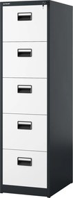 Metalowa szafka kartotekowa 46x62x163 cm Sara V005 biały/antracyt