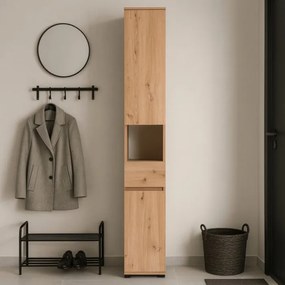 Szafa Słupek PRATO 30 cm Dąb Artisan Do Przedpokoju Loft