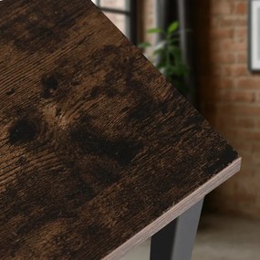 Stolik Kawowy CARTER 60 cm Dąb Rustykalny/Czarny Nowoczesny Loft