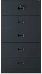 Szafa kartotekowa metalowa antracytowa: SARA XL V5, 900 x 1620 x 600 mm
