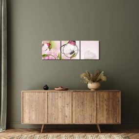 Obraz - Motyl (z zegarem) (90x30 cm)