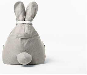 Beżowy worek do siedzenia dla dzieci The Brooklyn Kids Funny Bunny