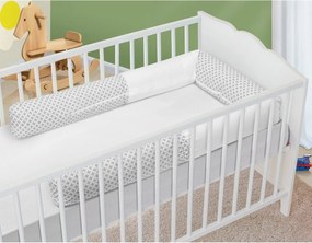 Bellatex Bariera do łóżeczka walec Romby szary, 240 cm