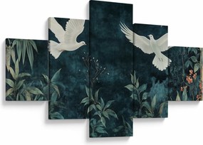 Obraz - Dwa gołębie (125x70 cm)