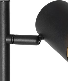 Nowoczesna lampa podłogowa czarna 3-światłowa - Jeana