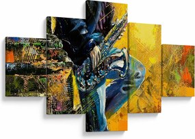Obraz saksofonisty (125x70 cm)