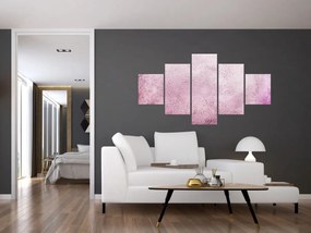 Obraz - Mandala na różowej ścianie (125x70 cm)