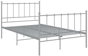 Szare metalowe łóżko industrialne120x200 cm M5-A75