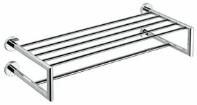 SAPHO XR416 X-Round półka na ręczniki podwójna 65 cm, srebrny