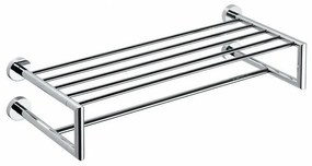 SAPHO XR416 X-Round półka na ręczniki podwójna 65 cm, srebrny