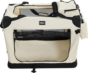 Leopet Box transportowy dla psów, L beżowy