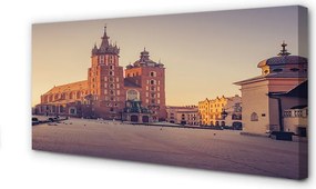 Zdjęcie na płótnie Poranek przy Bazylice w Krakowie