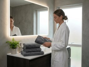 Ręcznik CLYR 50x100 cm ciemnoszary, 100% bawełna