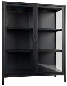 Czarna metalowa witryna 80x101,5 cm Brisbane – House Nordic