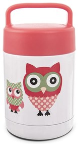 Czerwono-biały termos dla dzieci 480 ml Sova – Orion