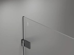 Mexen Lunar-B drzwi prysznicowe uchylne lewe 95 cm, transparent, gun gray szczotkowany - 832-095-000-66-00-L