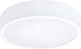 Plafony Minimalistyczny Onyx, Aluminium - 1 Źródło - L.30 X H.6 Cm - Biały