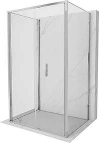 Mexen Exo-3S kabina prysznicowa 3-ścienna składana 90 x 80 cm, transparent, chrom - 816-090-080-01-00-3S