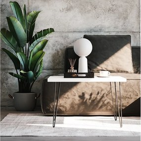 Stolik kawowy VIDA 68 x 68 cm do salonu, pokoju Biały