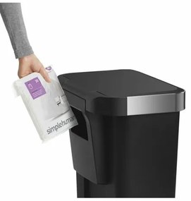 Simplehuman Kosz na śmieci z pedałem 45 l, czarny