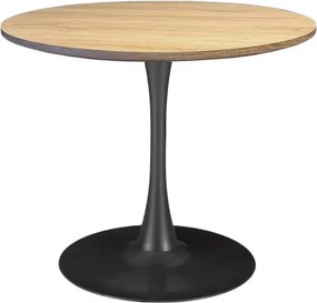 Stylowy okrągły stół Elite o średnicy 60 cm / 70 cm z MDF na metalowej nodze do jadalni, kuchni, biur, kawiarni