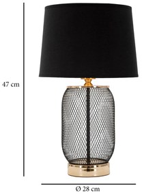 Lampa z podstawą z metalu CHAINE